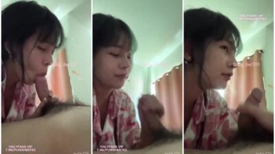 คลิปหลุด Onlyfans BABY_BEE999 น้องเบบี้บีตื่นมาก็เล่นควยแฟนแต่เช้าคาชุดนอนทั้งชักทั้งอมทั้งเขี่ยหัวแฟนเสียวจนแตกคามือ