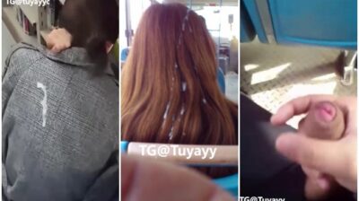 หนุ่มโรคจิตหื่น ชักว่าวใส่หัวตอนนักเรียนมหาลัยหลับทั้งในรรและในรถบัส