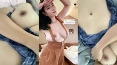 คลิปหลุดOnlyfans หลุดสาวไทย 18+ xxx น้องกล้วยสาวนมโตนอนนวดนมบีบร่องนม