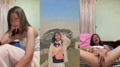 หลุดคลิปจากทางบ้าน สาวแว่น หน้าตาดี คลิปหลุดสาวแว่นขี้เงี่ยนแฟนหนุ่มขอให้แหวกขาติ้วหี