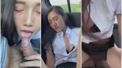 โอนลี่แฟนน้องดรีม ใส่ชุดนักเรียนมาอมควยผัวบนรถ ผัวขี้เงี่ยนจับเย็ดหีสดซอยหีจนน้องร้องครางเสียว ขึ้นขย่มควยจนแตกในคารูหี