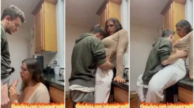 หลุดดาวติ๊กต็อก ฝรั่งสาวอวบตั้งกล้องโชว์นมใหญ่ นัดแฟนหนุ่มมาขย่มเย็ดที่บ้าน แลกลิ้นจูบปากแล้วถ่างร่องหีเอาควยเสียบหีอย่างเด็ด