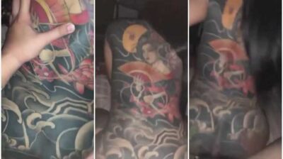 คลิปหลุดจากมือถือ น้องมิน โสรญา สาวสักลายสุดแซ่บแห่งลพบุรี เพิ่งเติมลายสักมาเพิ่มอยากโดนผัวเย็ดคลายความเจ็บ กระแทกหีท่าหมาจนน้ำหีเปียก